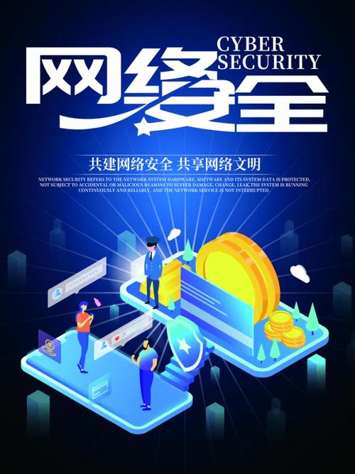 网络文明科技网络安全海报